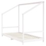 Estructura de cama para niños madera pino blanco 2x(90x190) cm