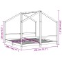 Estructura de cama para niños madera pino blanco 2x(90x190) cm by , Cribs and beds for children - Ref: Foro24-3200599, Price:...