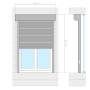 Weißes Aluminiumrollo 100x210 cm von , Fensterläden - Ref: Foro24-144969, Preis: 295,42 €, Rabatt: %