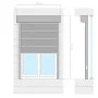 White aluminum blind 100x210 cm by , Shutters - Ref: Foro24-144969, Price: 286,08 €, Discount: %