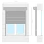 Anthracite grey aluminum blind 70x100 cm by , Shutters - Ref: Foro24-144976, Price: 152,46 €, Discount: %