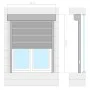 Anthracite grey aluminum blind 70x100 cm by , Shutters - Ref: Foro24-144976, Price: 152,46 €, Discount: %