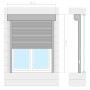 Anthrazitgraues Aluminium-Rollo 70x100 cm von , Fensterläden - Ref: Foro24-144976, Preis: 154,69 €, Rabatt: %