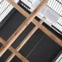 Bird cage with black steel roof 66x66x155 cm by vidaXL, Feet and bird cages - Ref: Foro24-170409, Price: 137,93 €, Discount: %
