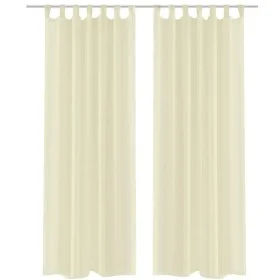 2 transparente cremefarbene Vorhänge 140 x 245 cm von , Vorhänge und Gardinen - Ref: Foro24-130202, Preis: 19,37 €, Rabatt: %