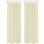 2 transparente cremefarbene Vorhänge 140 x 245 cm von , Vorhänge und Gardinen - Ref: Foro24-130202, Preis: 24,20 €, Rabatt: %