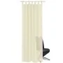 2 Cream-colored sheer curtains 140 x 245 cm by , Curtains and curtains - Ref: Foro24-130202, Price: 19,37 €, Discount: %