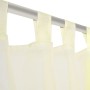 2 transparente cremefarbene Vorhänge 140 x 245 cm von , Vorhänge und Gardinen - Ref: Foro24-130202, Preis: 24,20 €, Rabatt: %