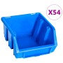 96-teiliges Aufbewahrungsboxen-Set mit blauen Wandpaneelen von , Werkzeugschränke - Ref: Foro24-146282, Preis: 93,23 €, Rabat...
