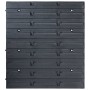 96-teiliges Aufbewahrungsboxen-Set mit blauen Wandpaneelen von , Werkzeugschränke - Ref: Foro24-146282, Preis: 93,23 €, Rabat...
