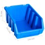 96-teiliges Aufbewahrungsboxen-Set mit blauen Wandpaneelen von , Werkzeugschränke - Ref: Foro24-146282, Preis: 93,23 €, Rabat...