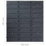 96-teiliges Aufbewahrungsboxen-Set mit blauen Wandpaneelen von , Werkzeugschränke - Ref: Foro24-146282, Preis: 93,23 €, Rabat...
