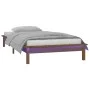 Estructura cama individual madera maciza marrón miel 75x190 cm de , Camas y somieres - Ref: Foro24-820634, Precio: 75,19 €, D...