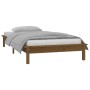 Einzelbettgestell aus honigbraunem Massivholz, 75 x 190 cm von , Betten und Lattenroste - Ref: Foro24-820634, Preis: 75,19 €,...