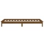 Einzelbettgestell aus honigbraunem Massivholz, 75 x 190 cm von , Betten und Lattenroste - Ref: Foro24-820634, Preis: 75,19 €,...