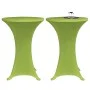 Elastic table cover 2 units 60 cm green by , Covers - Ref: Foro24-131431, Price: 20,18 €, Discount: %