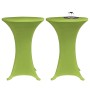 Funda elástica para mesa 2 unidades 60 cm verde de , Fundas - Ref: Foro24-131431, Precio: 20,52 €, Descuento: %