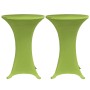 Funda elástica para mesa 2 unidades 60 cm verde de , Fundas - Ref: Foro24-131431, Precio: 20,52 €, Descuento: %