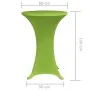 Elastic table cover 2 units 60 cm green by , Covers - Ref: Foro24-131431, Price: 20,18 €, Discount: %