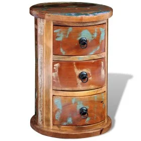 Small wardrobe with 3 solid wood drawers by , Lockers and storage cabinets - Ref: Foro24-241646, Price: 132,17 €, Discount: %