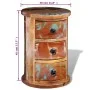 Small wardrobe with 3 solid wood drawers by , Lockers and storage cabinets - Ref: Foro24-241646, Price: 132,13 €, Discount: %