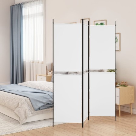 Trennwand mit 3 weißen Stoffbahnen 150x180 cm von , Raumteiler - Ref: Foro24-350210, Preis: 32,84 €, Rabatt: %