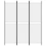 Divider screen with 3 white fabric panels 150x180 cm by , Room dividers - Ref: Foro24-350210, Price: 34,19 €, Discount: %