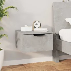 Concrete gray wall bedside table 34x30x20 cm by , Lockers and storage cabinets - Ref: Foro24-811384, Price: 25,70 €, Discount: %