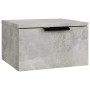 Betongrauer Wand-Nachttisch 34x30x20 cm von , Schließfächer und Lagerschränke - Ref: Foro24-811384, Preis: 25,95 €, Rabatt: %
