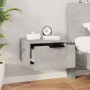 Betongrauer Wand-Nachttisch 34x30x20 cm von , Schließfächer und Lagerschränke - Ref: Foro24-811384, Preis: 25,95 €, Rabatt: %