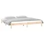 Bed frame with LED solid wood 200x200 cm by , Beds and slatted bases - Ref: Foro24-820626, Price: 118,46 €, Discount: %
