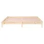Bed frame with LED solid wood 200x200 cm by , Beds and slatted bases - Ref: Foro24-820626, Price: 118,46 €, Discount: %