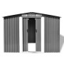 Metall-Gartenhaus 257x205x178 cm grau von vidaXL, Schuppen - Ref: Foro24-42907, Preis: 314,90 €, Rabatt: %