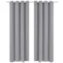 Blackout curtains 2 pieces with metal eyelets 135x175 cm gray by , Curtains and curtains - Ref: Foro24-132202, Price: 29,23 €...