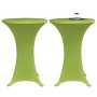 Elastic table cover 4 units 60 cm green by , Covers - Ref: Foro24-279087, Price: 34,28 €, Discount: %