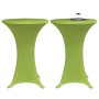 Funda elástica para mesa 4 unidades 60 cm verde