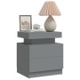 Grauer Nachttisch aus Holzwerkstoff, 45 x 35 x 52 cm von vidaXL, Nachttische - Ref: Foro24-326851, Preis: 108,11 €, Rabatt: %