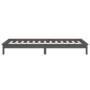 Bed frame with LED solid gray wood 90x190 cm by , Beds and slatted bases - Ref: Foro24-820638, Price: 139,96 €, Discount: %