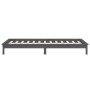 Bed frame with LED solid gray wood 75x190 cm by , Beds and slatted bases - Ref: Foro24-820633, Price: 80,56 €, Discount: %