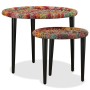 Satz Couchtische mit Chindi-Details, 2 Stück, mehrfarbig von vidaXL, Couchtisch - Ref: Foro24-244213, Preis: 109,83 €, Rabatt: %