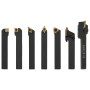 Indexable turning tool set 12 pieces 8x8mm 70mm by , Milling machines - Ref: Foro24-146717, Price: 97,42 €, Discount: %
