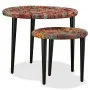 Set of coffee tables with chindi details 2 pcs multicolor by vidaXL, Coffee table - Ref: Foro24-244213, Price: 107,36 €, Disc...