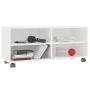Weißer TV-Schrank aus Sperrholz mit Rollen 90x35x35 cm von , TV-Möbel - Ref: Foro24-800180, Preis: 55,18 €, Rabatt: %