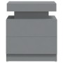Gray engineered wood bedside table 45x35x52 cm by vidaXL, Nightstands - Ref: Foro24-326851, Price: 108,11 €, Discount: %