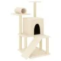 Rascador para gatos con postes de sisal color crema 110,5 cm by , Cat furniture - Ref: Foro24-172061, Price: 39,58 €, Discoun...