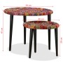 Satz Couchtische mit Chindi-Details, 2 Stück, mehrfarbig von vidaXL, Couchtisch - Ref: Foro24-244213, Preis: 109,83 €, Rabatt: %