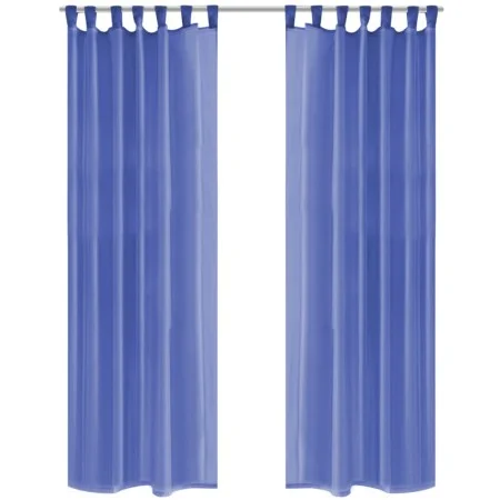 Gazevorhänge 2 Einheiten 140x245 cm königsblau von vidaXL, Vorhänge und Gardinen - Ref: Foro24-132247, Preis: 17,63 €, Rabatt: %