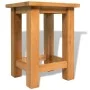 Solid oak wood side table 27x24x37 cm by vidaXL, Side tables - Ref: Foro24-244207, Price: 35,55 €, Discount: %