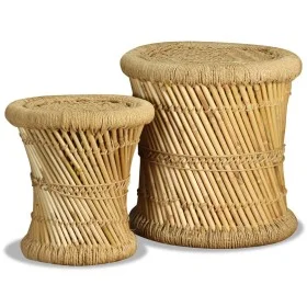 Küchenhocker 2 Einheiten Bambus und Jute von vidaXL, Klapphocker und Stühle - Ref: Foro24-244221, Preis: 67,00 €, Rabatt: %