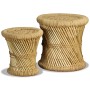 Küchenhocker 2 Einheiten Bambus und Jute von vidaXL, Klapphocker und Stühle - Ref: Foro24-244221, Preis: 67,91 €, Rabatt: %